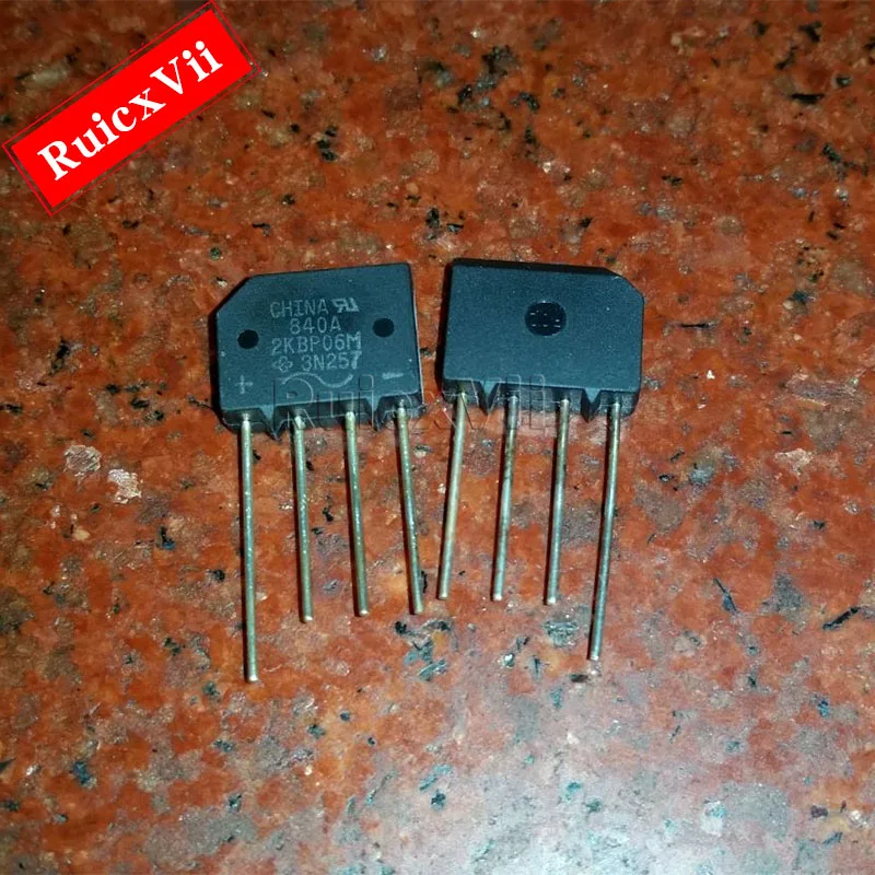 5PCS KBP408G KBP206 KBP206G  KBP206GL  2KBP06M DIP4 Flat bridge rectifier bridge new