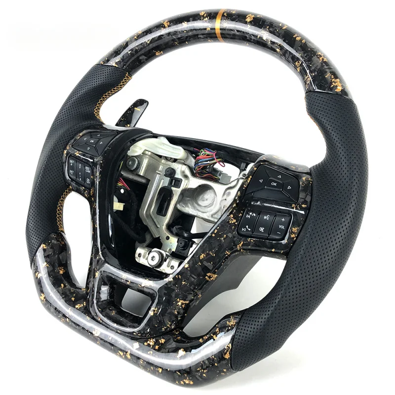 

Для Ford Explorer изготовленный на заказ спортивный руль из кованого углеродного волокна с лопастями переключения передач