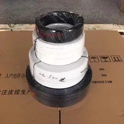 Optical Fiber Indoor Drop Cable, Jumper,1 /2 /4 Cores, 2 Steel, Single Mode,without Connector, MOQ 50m