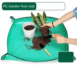 50*50cm Flower Pots Transplanting Mats Gardening Planting Mat PE Plant Repotting Mat Foldable Waterproof Gardening Potting Pad