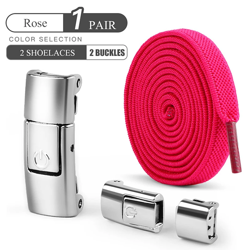 8mm Geen Stropdas Veters Druk Lock Schoenveters Zonder Stropdassen Elastische Veters Sneaker Kids Adult Verbrede Platte Schoenveter voor Schoenen