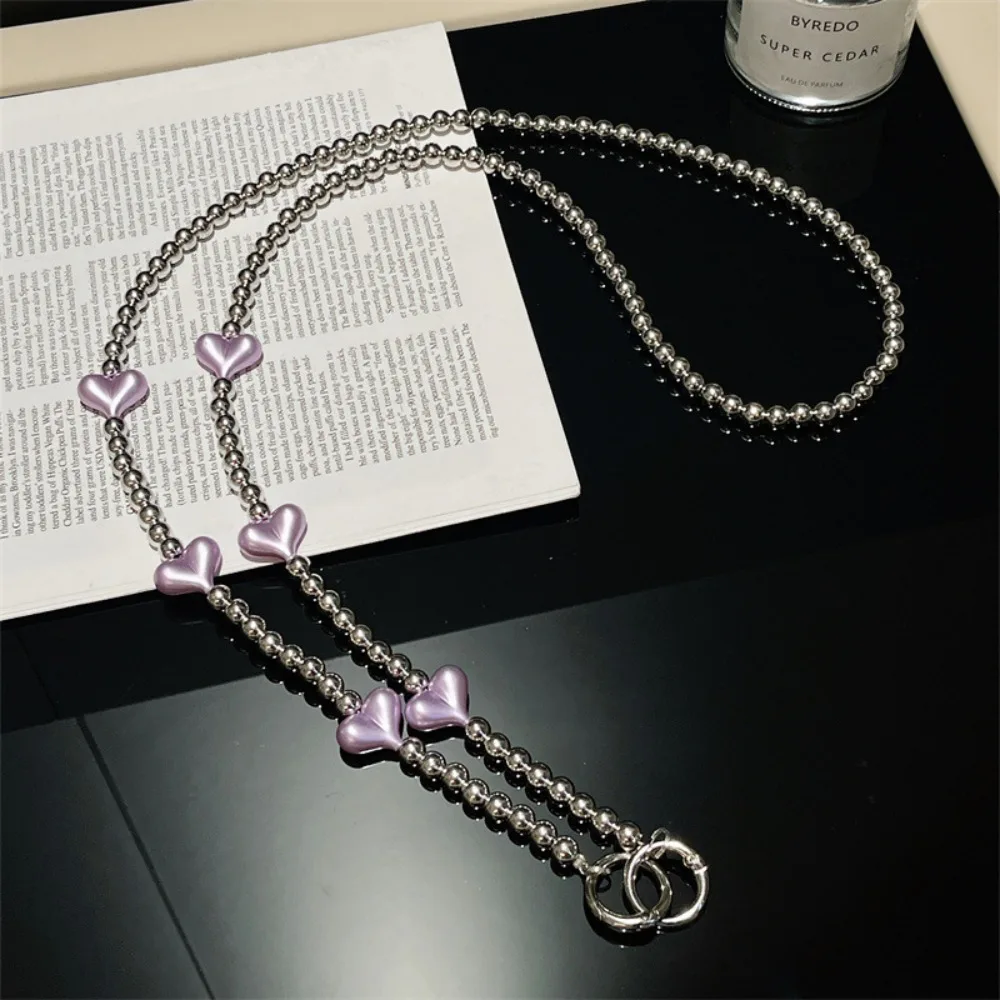 

Crossbody Long Crossbody Phone Chain Long Sweet Cellphone Lanyard Beads Acrylic Mobile Phone Chain Bag Pendant