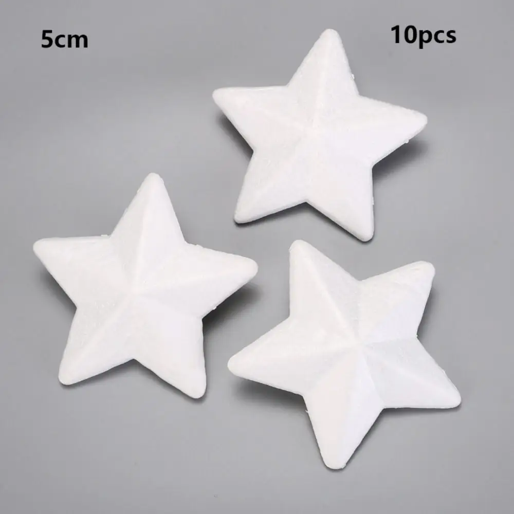 10pcs New Polystyrene Styrofoam Multi Modelling Foam Ball White Handmade Snowflakes&Heart Ornaments DIY Supplies