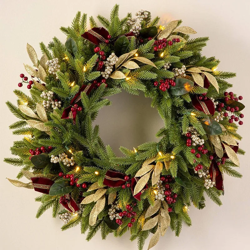 Christmas Ornaments Door Hanging Decorative Pendant Original Pendant 40/50/60 Cm Christmas Decorative Rattan Wreath
