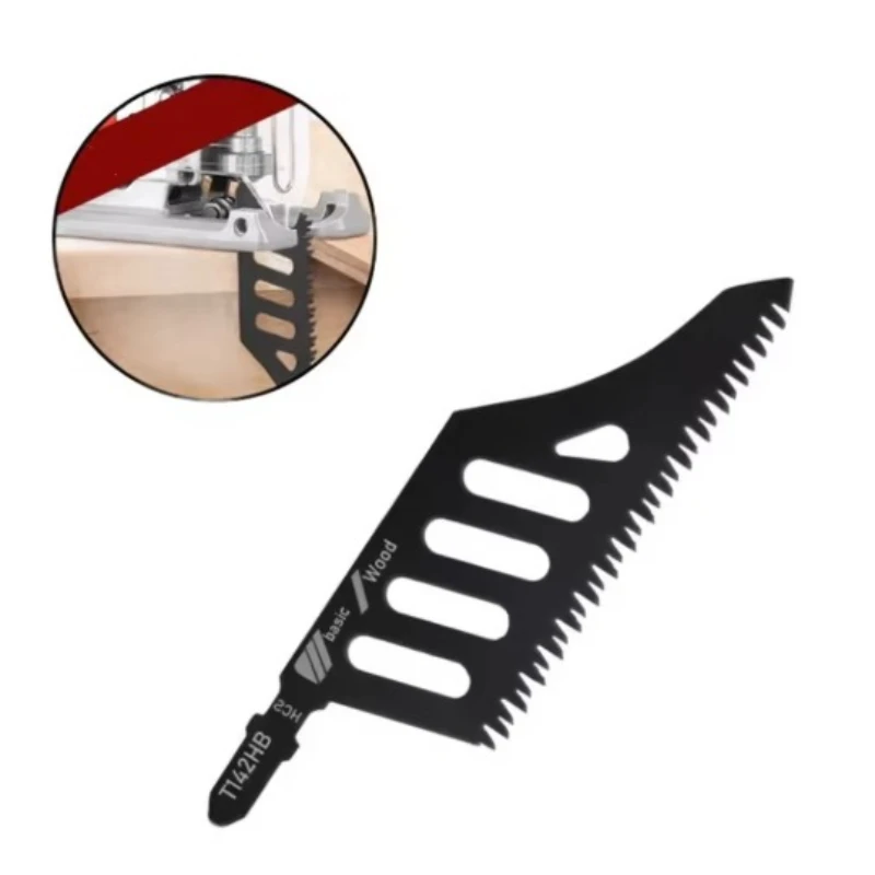 1-10pcs Extra Long Heavy Duty Scroll Jig Saw T-Shank Fine Coarse Teeth Curve Saw Blade for Wood Aluminum Tight Spaces
