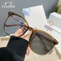 CLLOIO Netroots Bloggers con el mismo marco grande gafas para miopía gafas fotocromáticas para prescripciones se pueden personalizar cara delgada para mujer