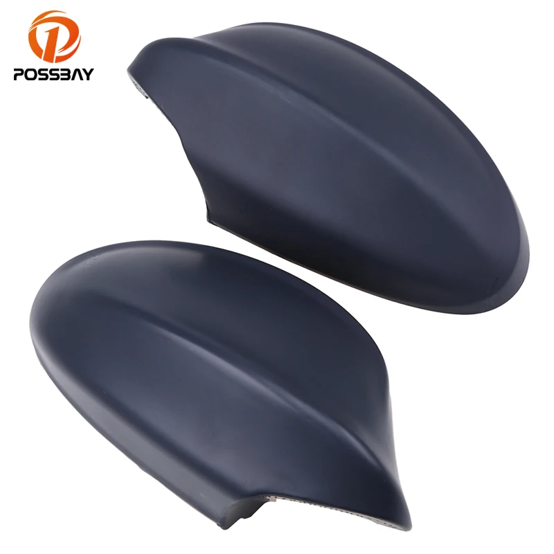 1 Pair Car Side Mirror Cover Matte Black Shells Trim Frame Caps Fit for BMW 3-Series E90 E91 2005-2008 51167135097 51167135098