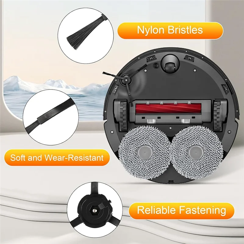 A05G-22PCS ل Roborock Qrevo S/Qrevo Pro/Qrevo Plus/Qrevo Maxv روبوت فراغ مرفق كيس لجميع الغبار الجانب الرئيسي فرشاة تصفية ممسحة