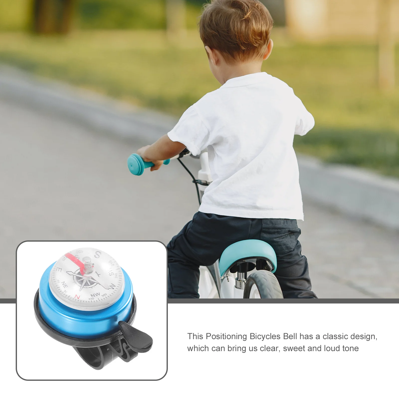 

Bicycle Bell Accessories Black Kids Mountain Bike Horn Compass Loud Suitable Handlebar Anti Aging Practical Cycling