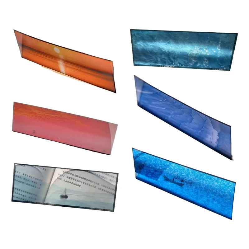 K9FC Creative Acrylic Bookmarks With Underwater View Semi See Through Design Handy For Study Room School Supplies