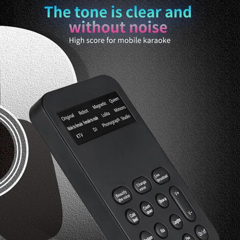 New Voice Changer Mini Portable 8 Voice Changing Modulator with Adjustable Voice Functions Phone Computer Sound Card Mic Tool