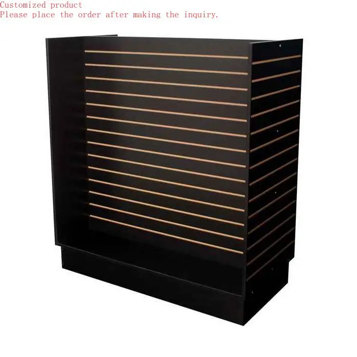 

Custom.Custom Size Wholesale H Type MDF Slatwall Panel Display Stand