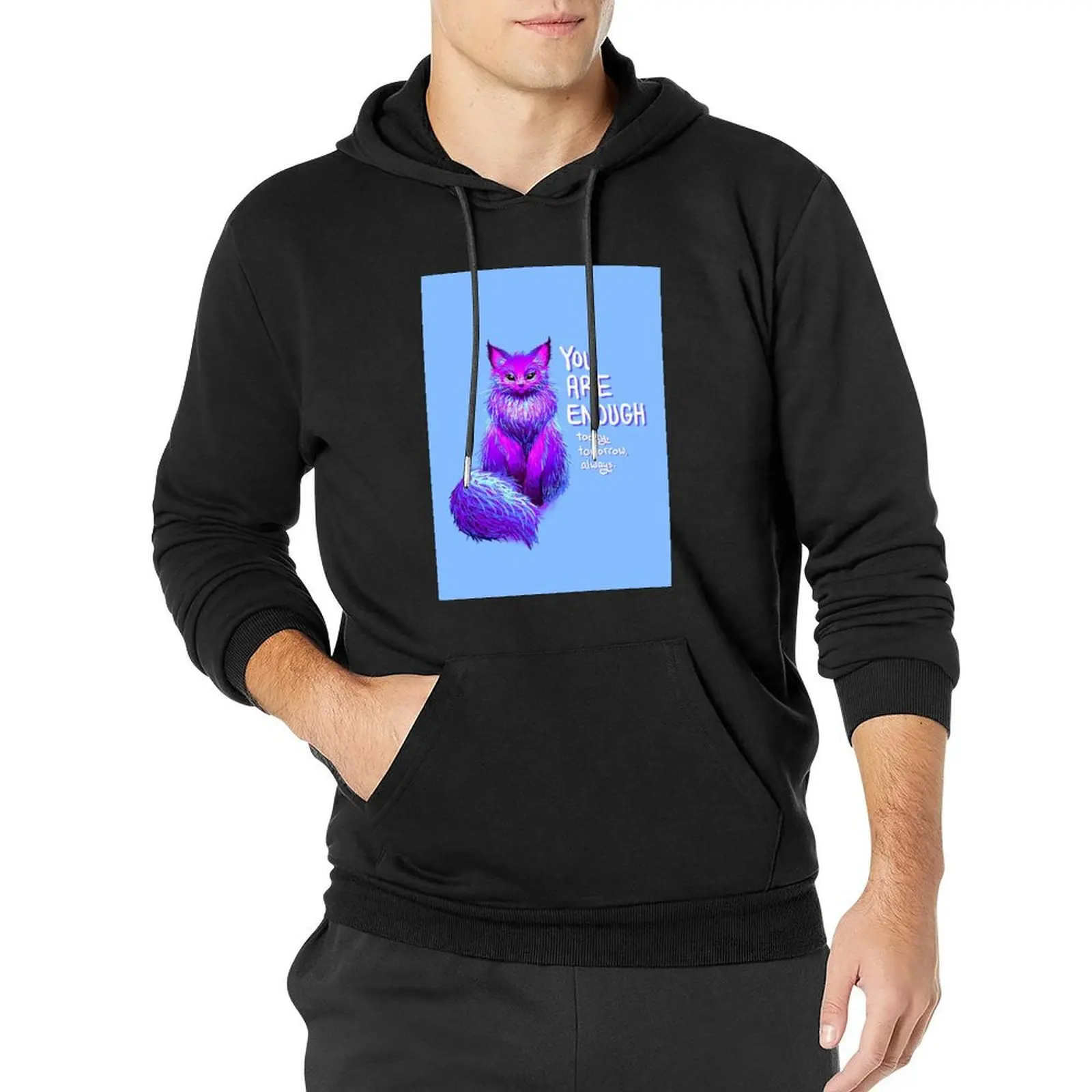 YOU ARE ENOUGH Magical Maine Coon Cat Pullover Hoodie men clothes new hoodies and sweatshirts