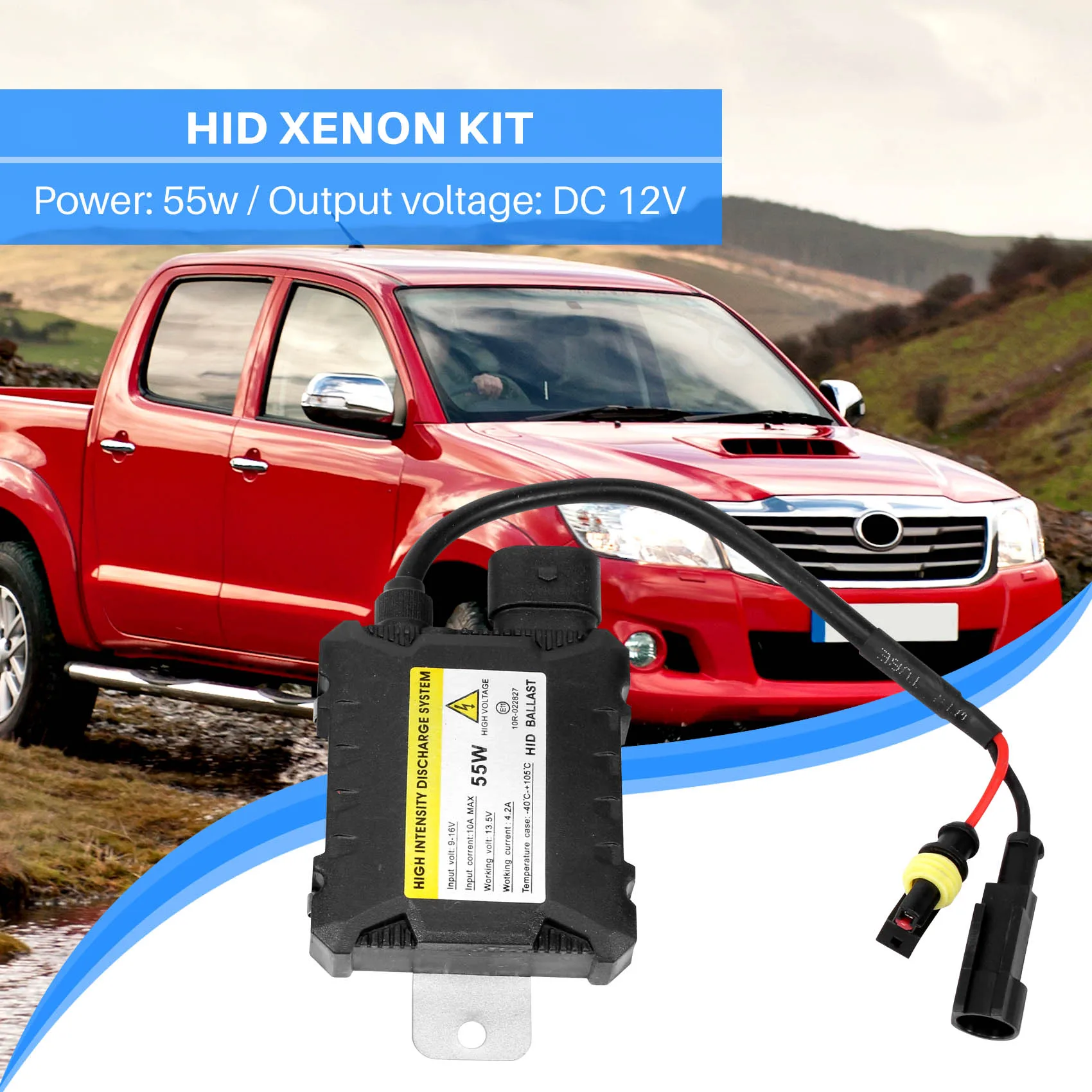 

A57E-55W HID Bi Xenon Ballast 12V Digital Slim Ballast Fast Bright Electronic Ballast For H1 H3 H3C H4-1 H4-2 H7 H8 9005 9006