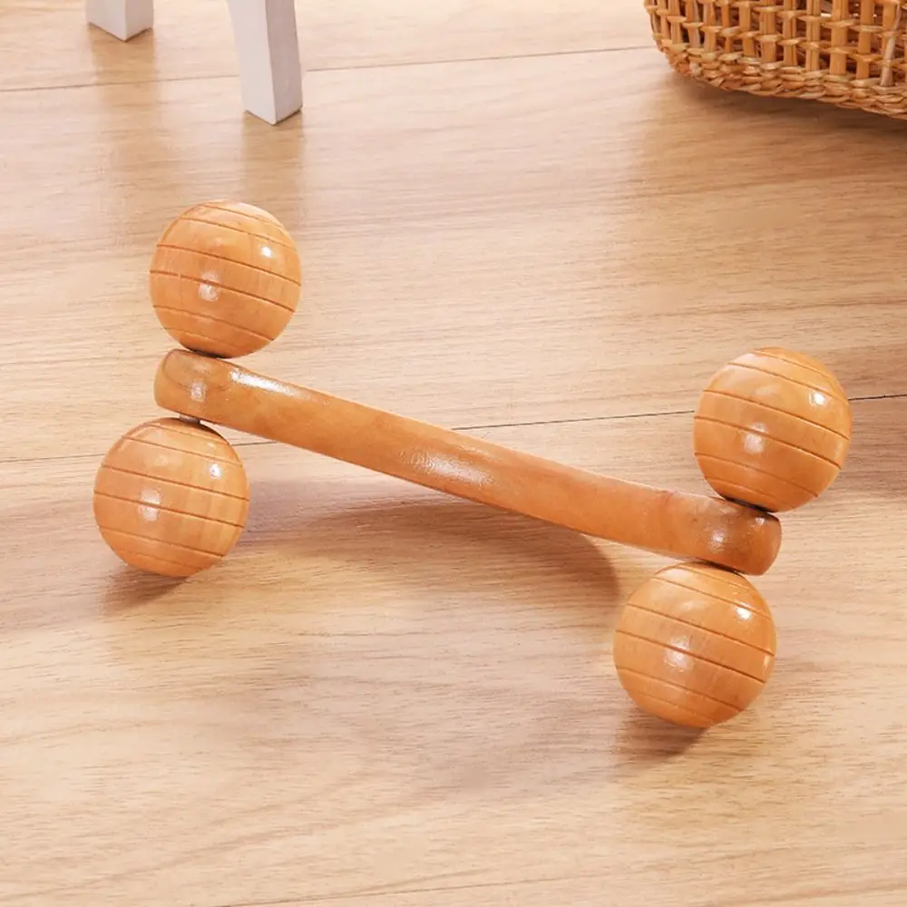 Therapy Neck Shoulder Muscle Pain Relief Wooden Massage Roller Muscle Roller Sticks Trigger Point Massager Body Massage Tool