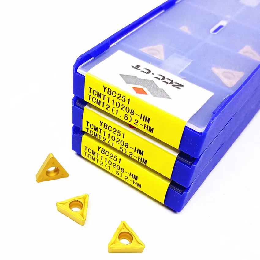 

TCMT110204-HM YBC251/TCMT110204-HM YBC252/TCMT110208-HM YBC251/TCMT110208-HM YBC252 TCMT11 ZCC.CT CNC carbide inserts 10pcs/box