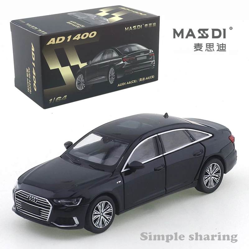 MASDI 1:64 AUDI A6(C8) Auto Legering Speelgoed Motorvoertuig Diecast Metaal Model voor Kinderen