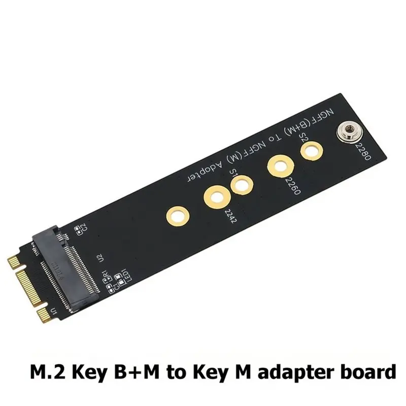 Y45A-For PCI-E Bus SSD M. 2(NGFF) Key B+ M To Key M Adapter 2 Pieces- Supports 2242/2260/2280 Type M. 2 Key M SSD Dimension