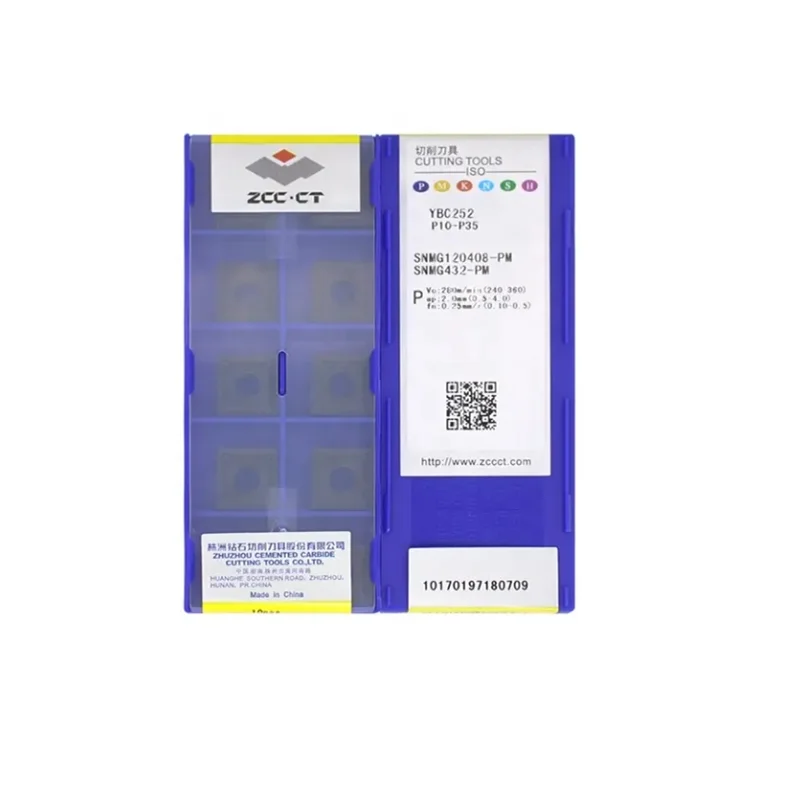 ZCC.CT Original Carbide insert SNMG120404 SNMG120408 SNMG120412-PMCutting tools CNC External Turning Tool Lathe steel processing