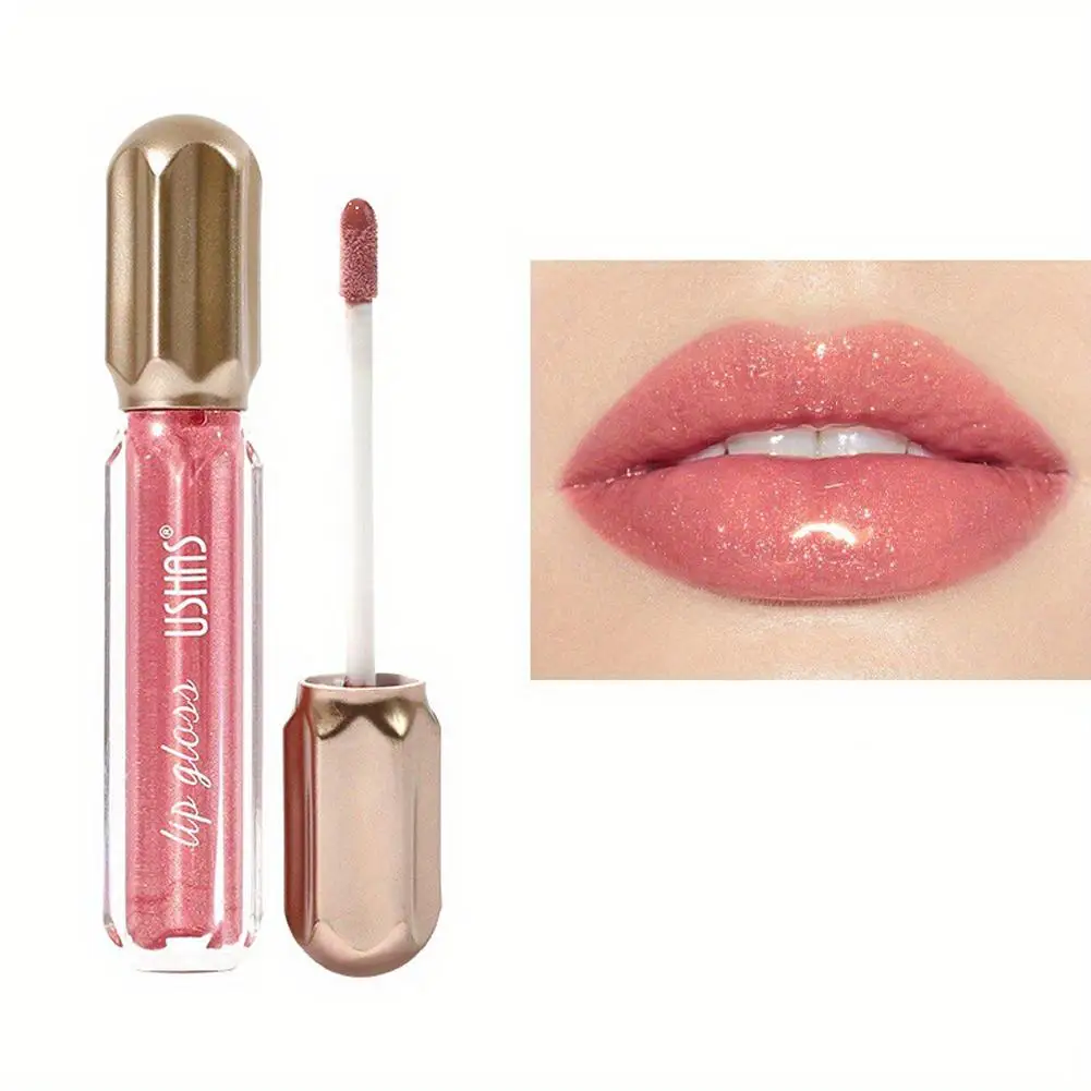 Neue Spiegel Perle Lip Gloss Wasserdicht Langlebige Lip Feuchtigkeitsspendende Glitter Kosmetik Make-Up Glanz Frauen Lippenstift Glanz A3E2