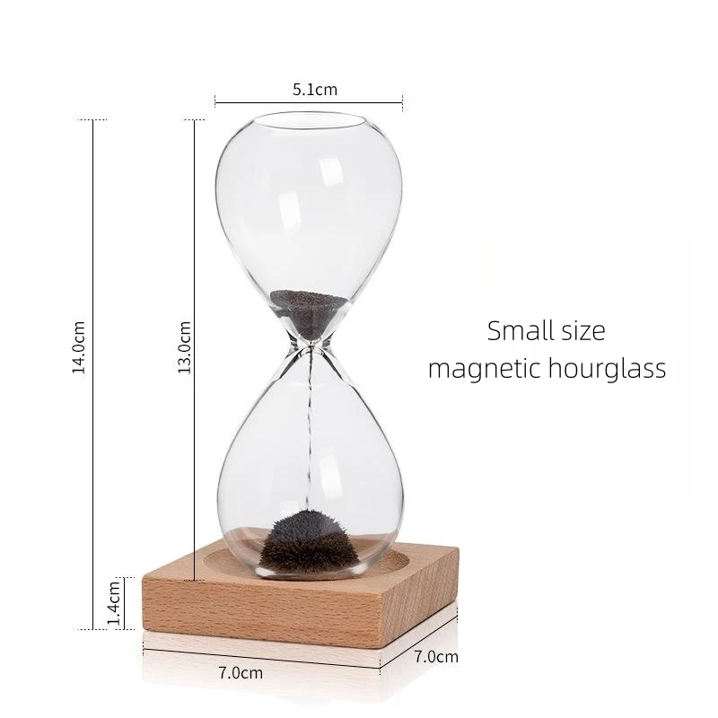 Magnetic Hourglass Exquisite Gift Home Office Desktop Decoration Sand Timer Creative Sandglass Fashionable Souvenir Timeglass