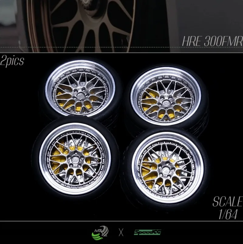 Resin Wheels Rubber Tires Car Modified Wheel Hub 1/64 SpeedCG 65/64/63 10/11mm Suitable for 1:64 Static Model Cars Boys Gift
