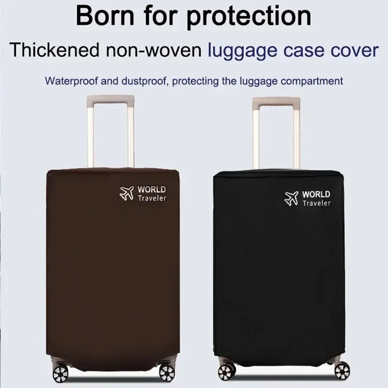 Black Durable Travel Case Cover Wear Resistant Non Woven Fabric Thickened Protective Cover