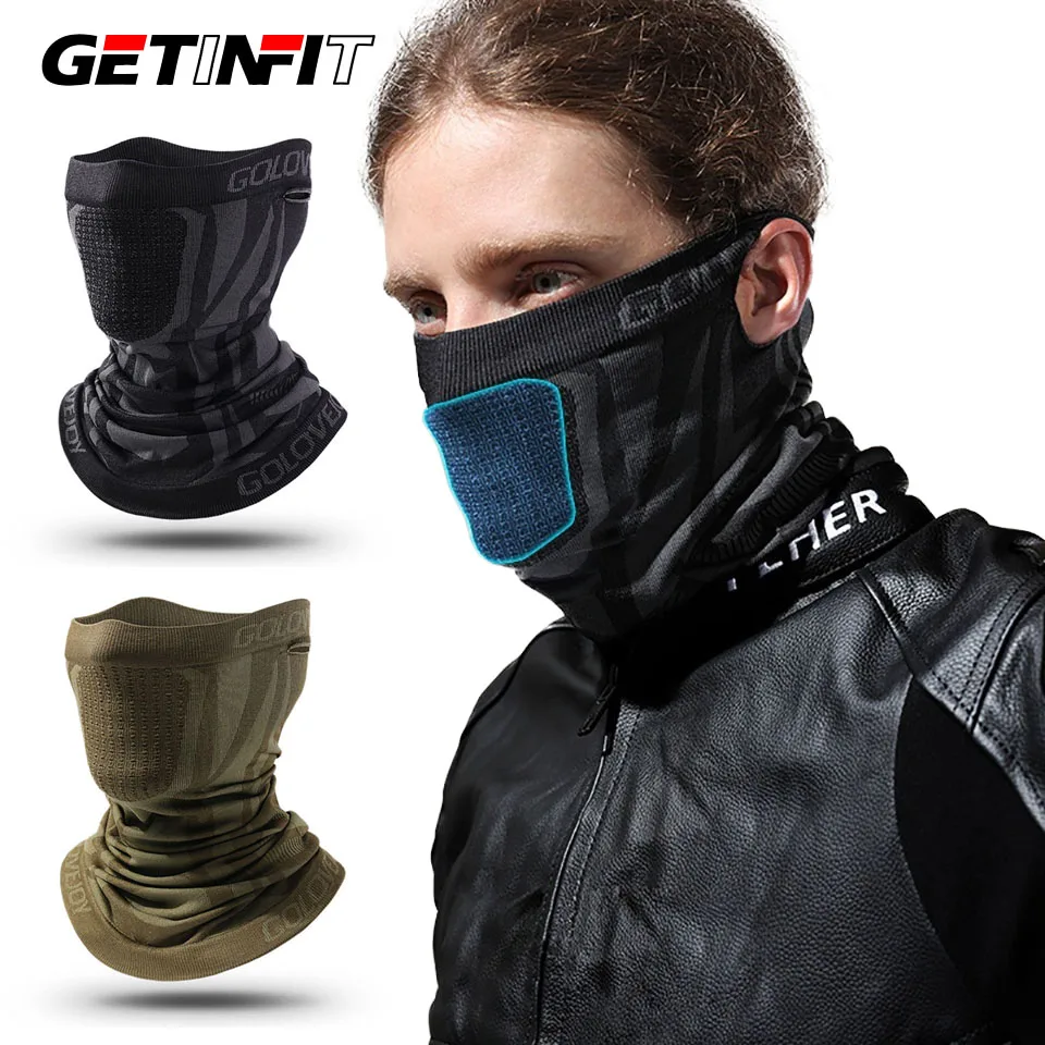 

Зимняя велосипедная маска GETINFIT, сотовые дыхательные отверстия, ветрозащитная защита для шеи, уличный велосипедный подвесной теплый платок для мужчин и женщин