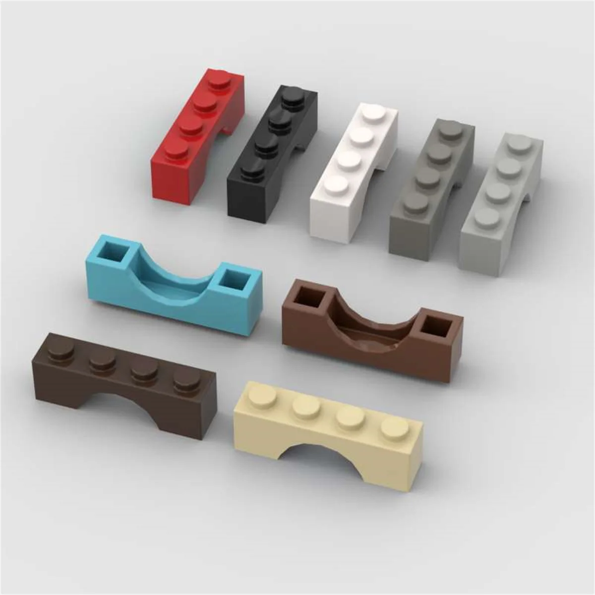 10 Stück Puzzle-Teile 3659 Bogen 1x4 Bausteine Set Brücke Haus Schloss Ziegel Ideen-Spielzeug Kinder Weihnachtsgeschenk