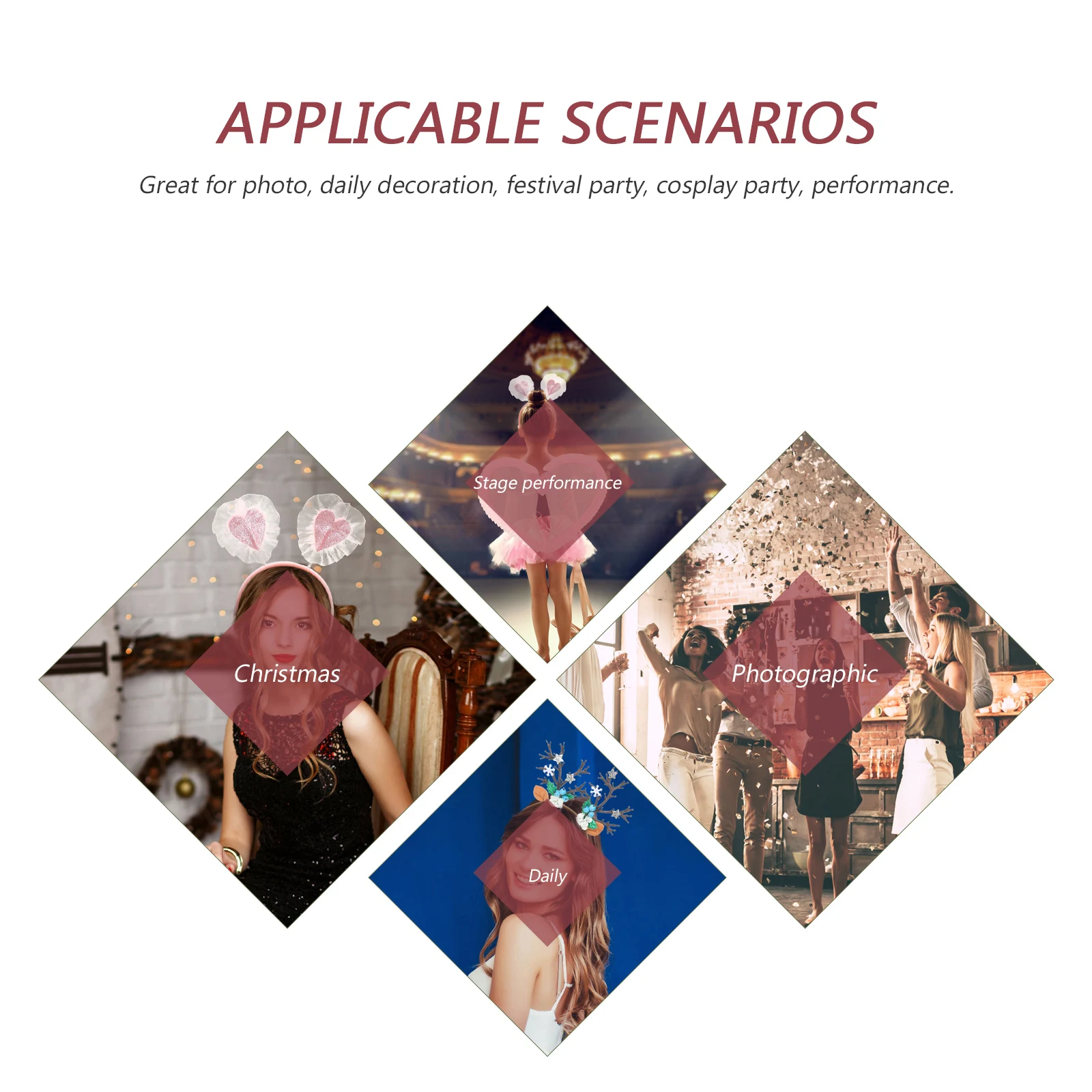 

1 set Fairy Angel Wing Headband for Girls Kids Pink Cloth Costume Props Party Cosplay Festival Decor Ornaments