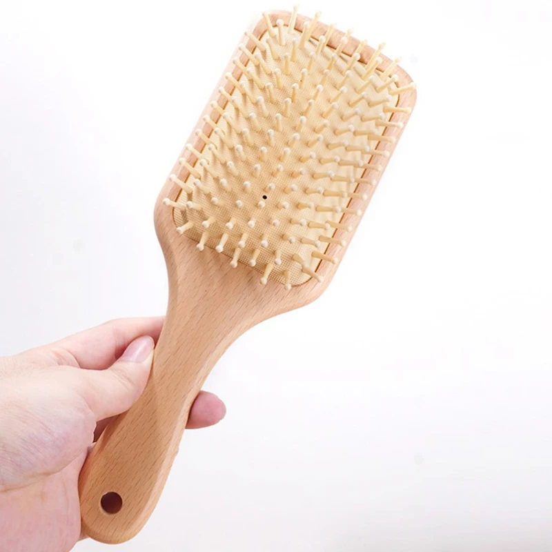 Professional Wood Airbag Hairbrush Comb - Anti-Loss Massage Scalp Care Hair Comb for Hair Health
