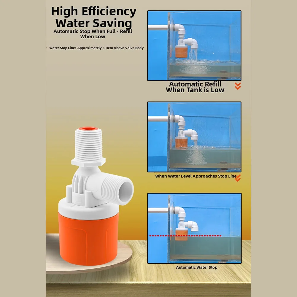 Water Level Stabilizing Valve with Auto Cut Off Function for Use in Residential Agricultural and Industrial Sites