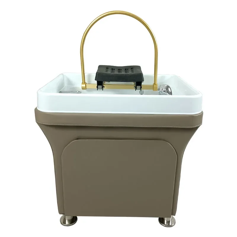 Mobile shampoo basin barber shop SPA fumigation steam water circulation head therapy beauty bed massage bed hair washing bed