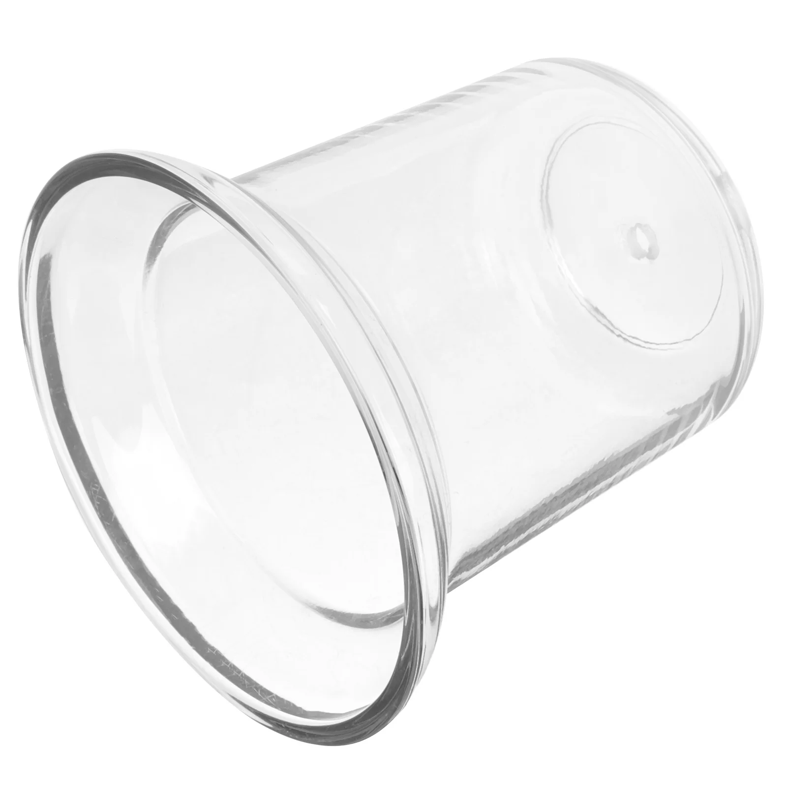 فرشاة المرحاض الاحترافية كوب زجاجي حامل شفاف قوي ملحقات تنظيف الحمام حاوية فرشاة المرحاض المنزلية شفافة #6