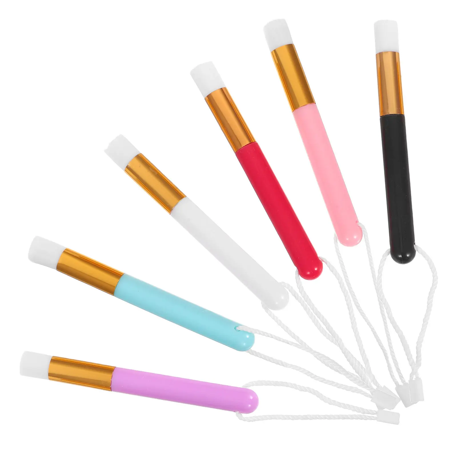 6Pcs Miniature Paint Blending Brushes Compact Design Easy Clean No Shedding for Detailed Artwork Watercolor Scrapbooking Crafts