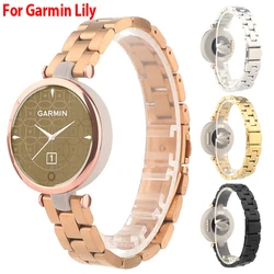 Stainless Steel Band For Garmin Lily Metal Strap Men Women Bracelet For Garmin Lily Accessories Folding Buckle Watchband Correa
