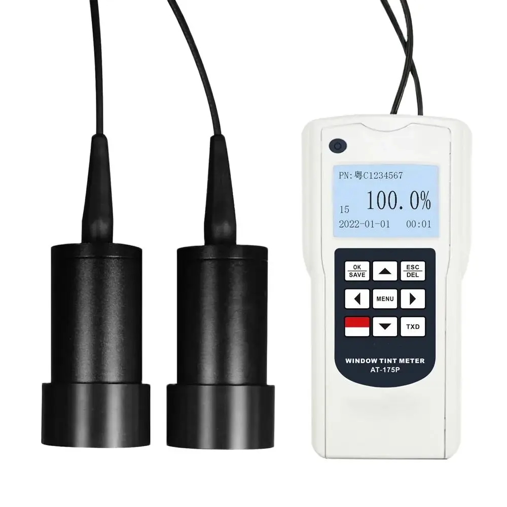 

AT-175P Portable window tint meter protective film PC and acrylic plastic Transmittance Tester with Bluetooth printer