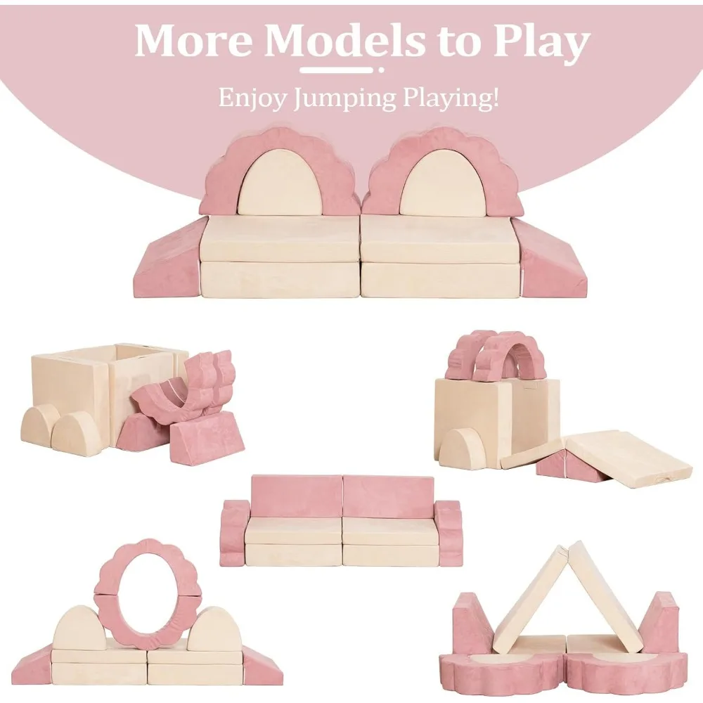 Canapé modulaire en mousse convertible pour enfants, canapé multifonctionnel, canapé de jeu pour tout-petits, inatif