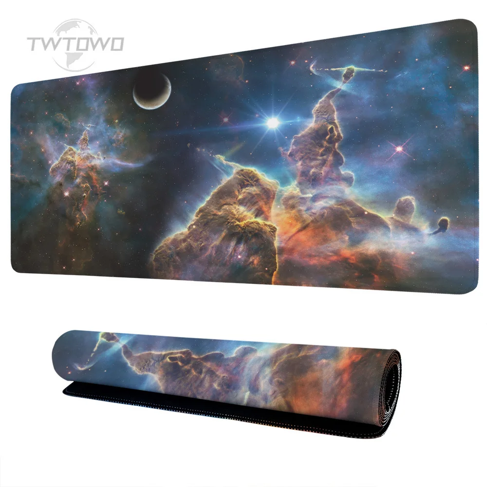 Mouse Pad Gaming Space Starry Sky XL Computer New HD Mousepad XXL Natural Rubber Carpet Soft Office Accessories Mouse Mats