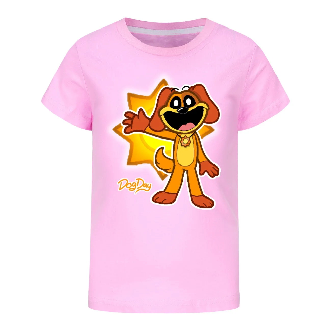 Kids Smiling Critters T-shirt Summer Cartoon Top Tshirt Fashion Boys Girls Smiling Critters 3D Printing Cute Dogday Short Sleeve