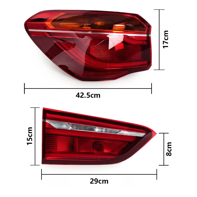 LED Tail Light For BMW X1 2016 2017 2018 2019 Tail Light Assembly Rear Light Brake Warning Lamp Reversing Bumper 63217488547