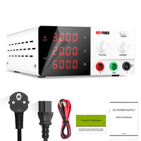 High-Power Adjustable DC Power Supply 30V 20A 60V 10A 30A 100V 5A Laboratory Switching Electroplating Aging Voltage Regulators