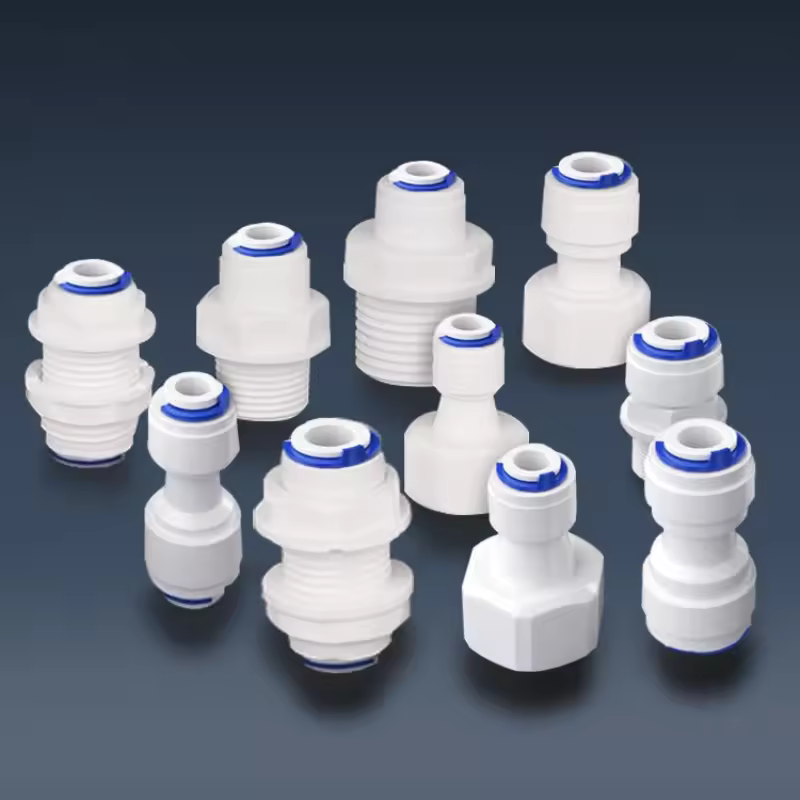 Reverse Osmosis Connector RO Water System Equal Straight 1/4" 3/8" Hose Connection Coupling Reducing Plastic Quick Pipe Fitting