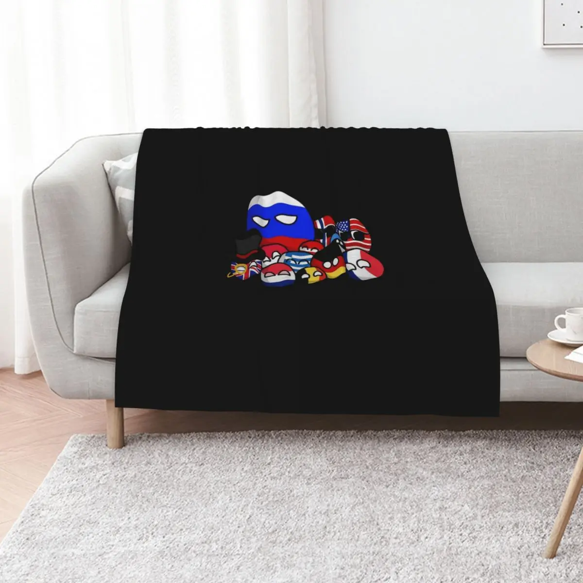 Countryballs Jersey DMN design Throw Blanket Heavy Fashion Sofas blankets ands Furrys Luxury Brand Blankets