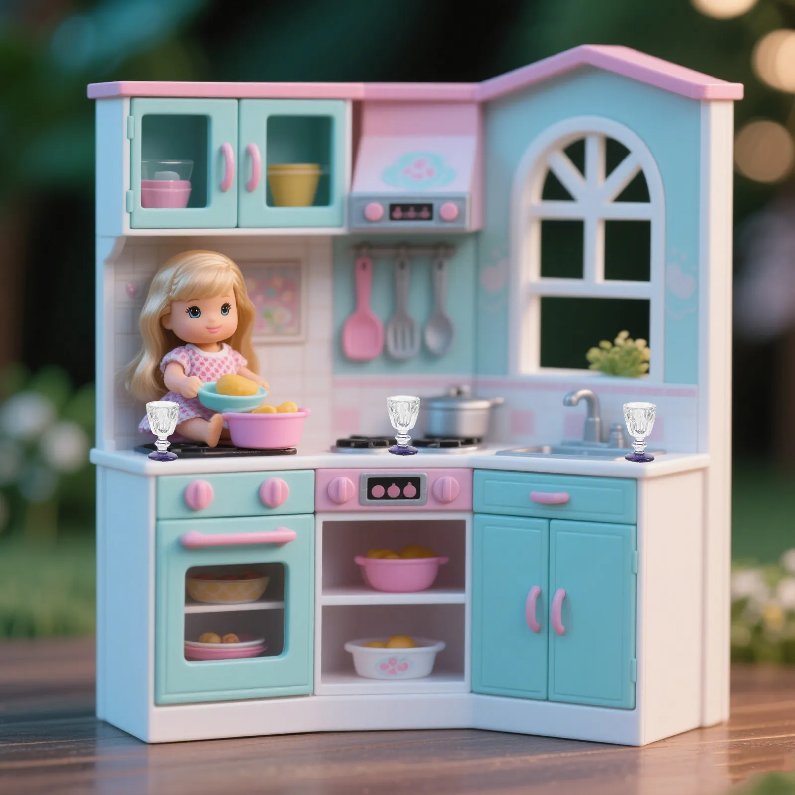 

Набор из 15 миниатюрных винных кружек с синим основанием, идеально подходят для аксессуаров для миниатюрных домиков, реалистичные детали для обеденного набора для кукольного домика