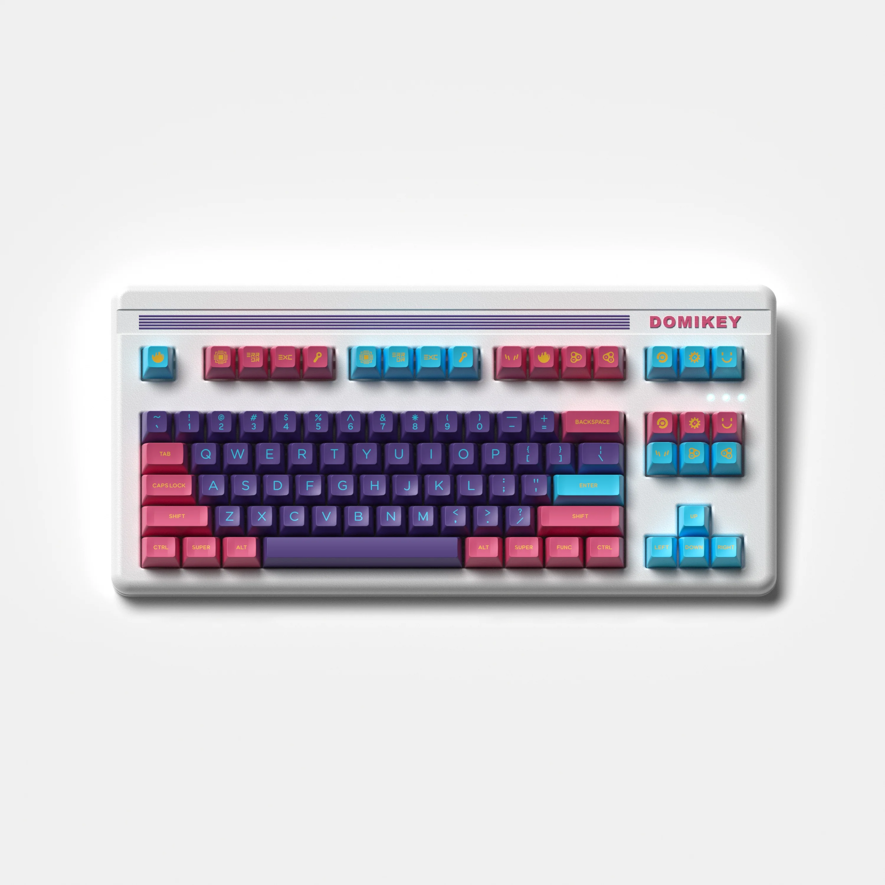 DOMIKEY SA Profile Cyberpunk Two Color Shaped Ball Cap 64 68 75 84 96 980 Customized Mechanical Keyboard Keycaps