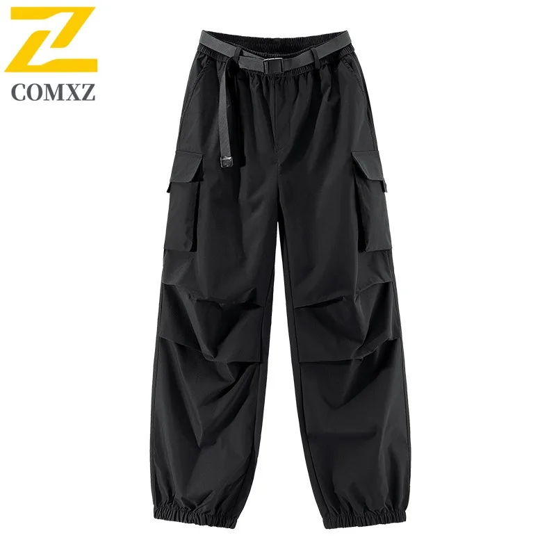  سراويل البضائع الرجالية على طراز هونج كونج في الهواء الطلق مقاومة للرياح ومقاومة للماء، سراويل جبلية غير رسمية مع جيوب متعددة #5