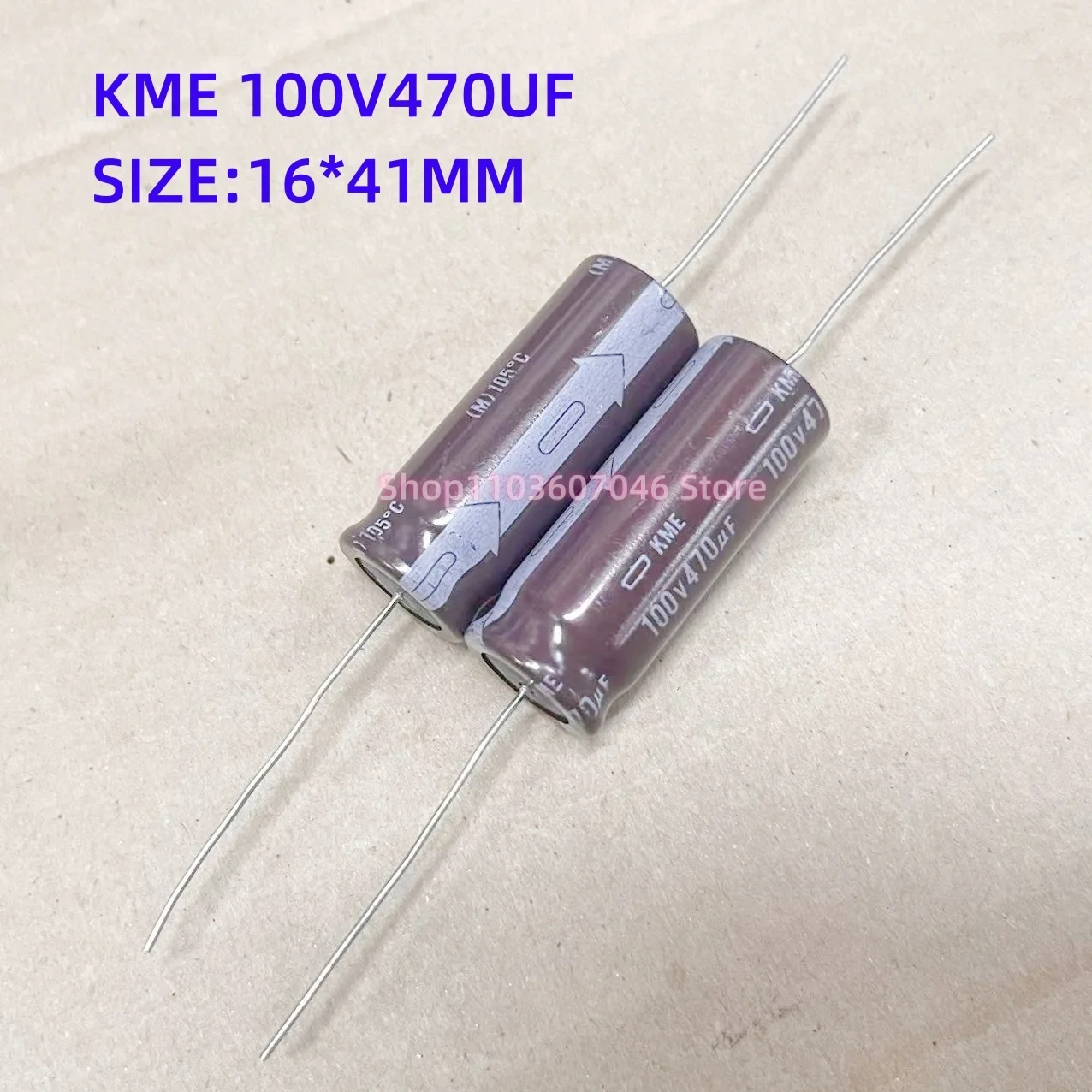 5pcs 100V470UF  KME axial electrolytic capacitor 470UF 100V audio axial capacitor