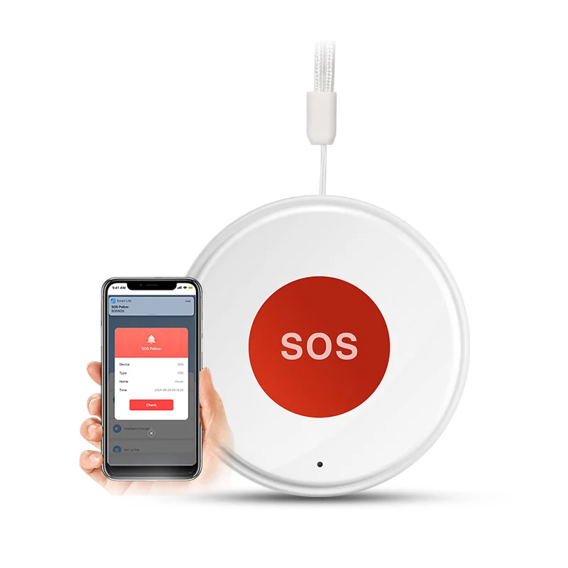 

TUYA Smart WiFi SOS Emergency Home Burglar Alarm Sensor Panic Button Linkage with Smart home Sensor