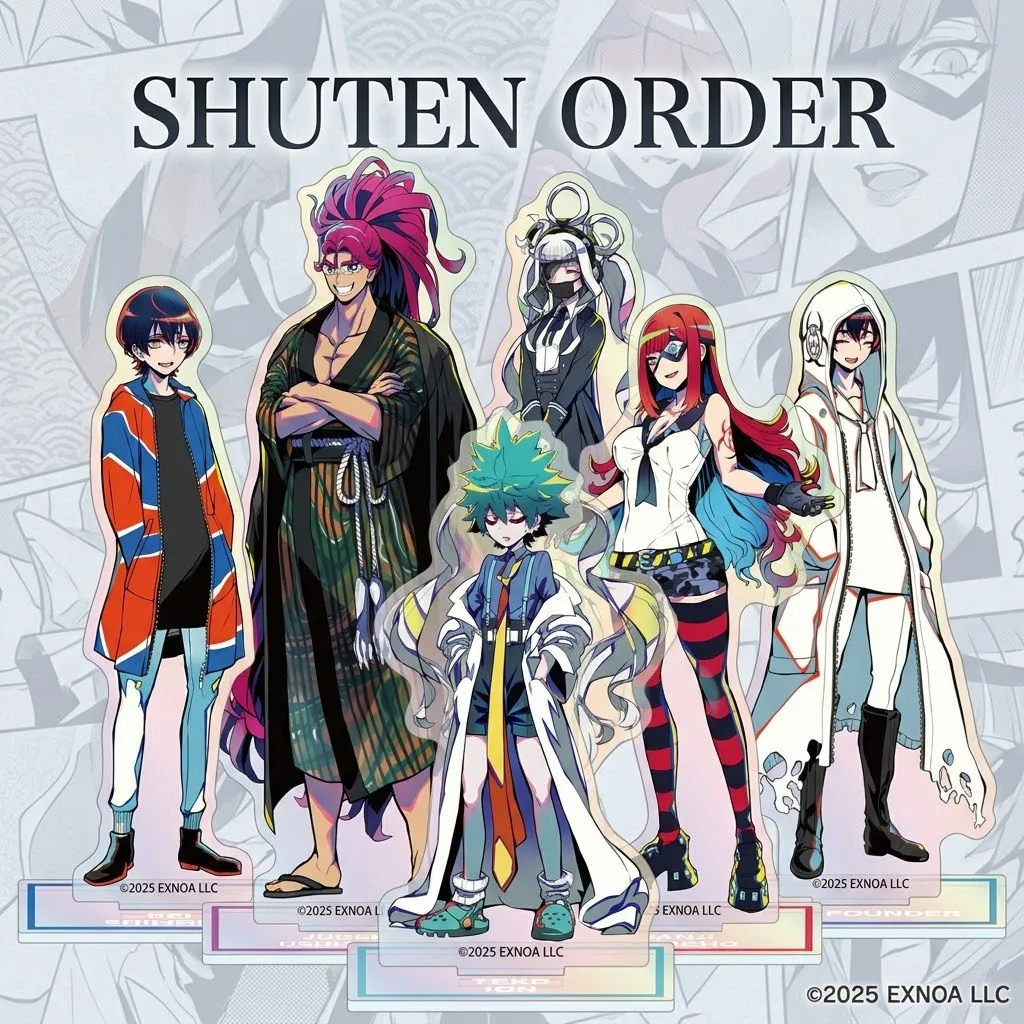 Anime SHUTEN ORDER 15cm Acrylic Stand Set, Rei Fan-Gift, Collectible Merch, Halloween Gift for Shelf Decor Keychain